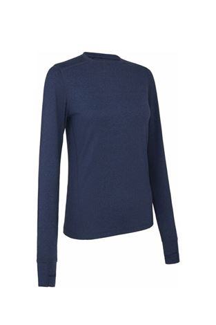 Show details for Callaway Ladies Long Sleeve Crew Neck Base Layer - True Navy Heather 413