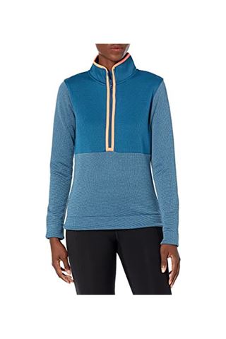 Picture of Under Armour Women's UA Storm Sweater Fleece 1/2 Zip - Petrol Blue / Fuse Teal 437