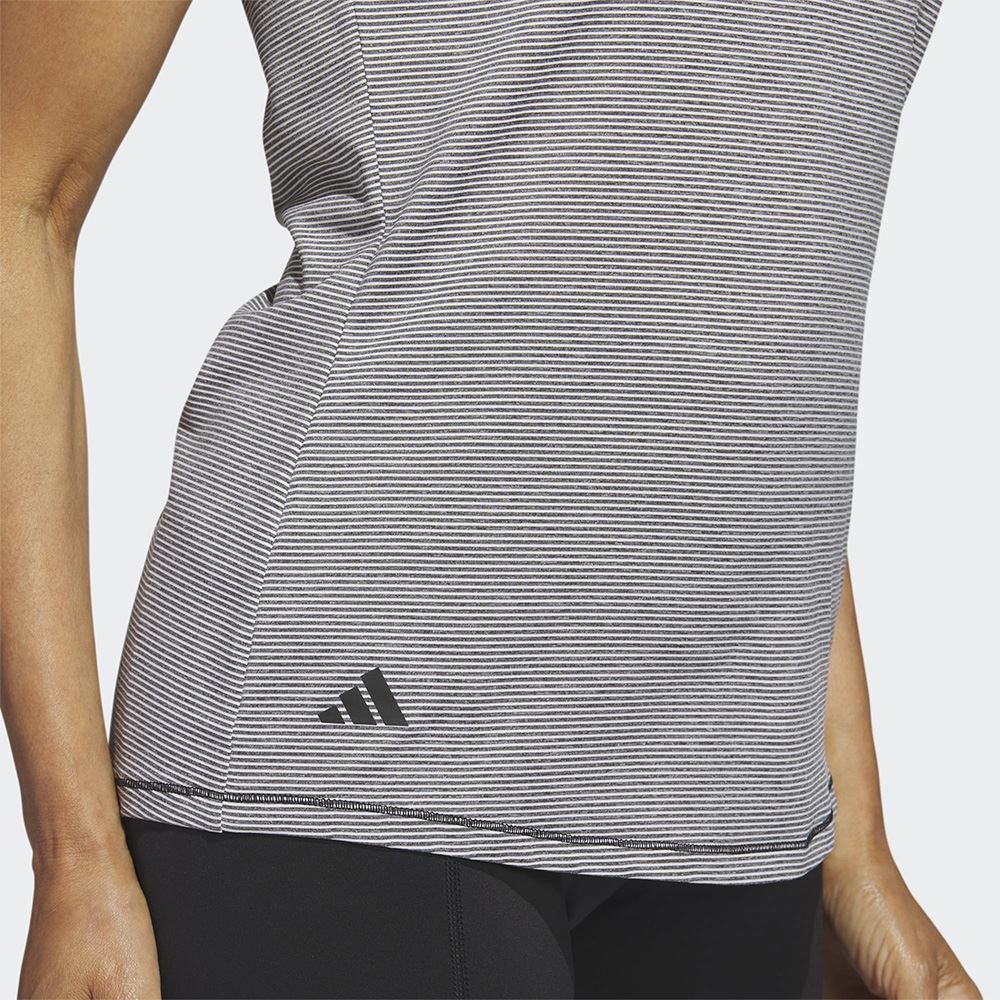 Picture of adidas Women's Ottoman Sleeveless Polo Shirt - Black / White