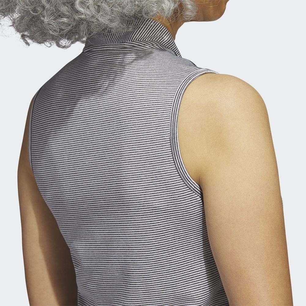 Picture of adidas Women's Ottoman Sleeveless Polo Shirt - Black / White