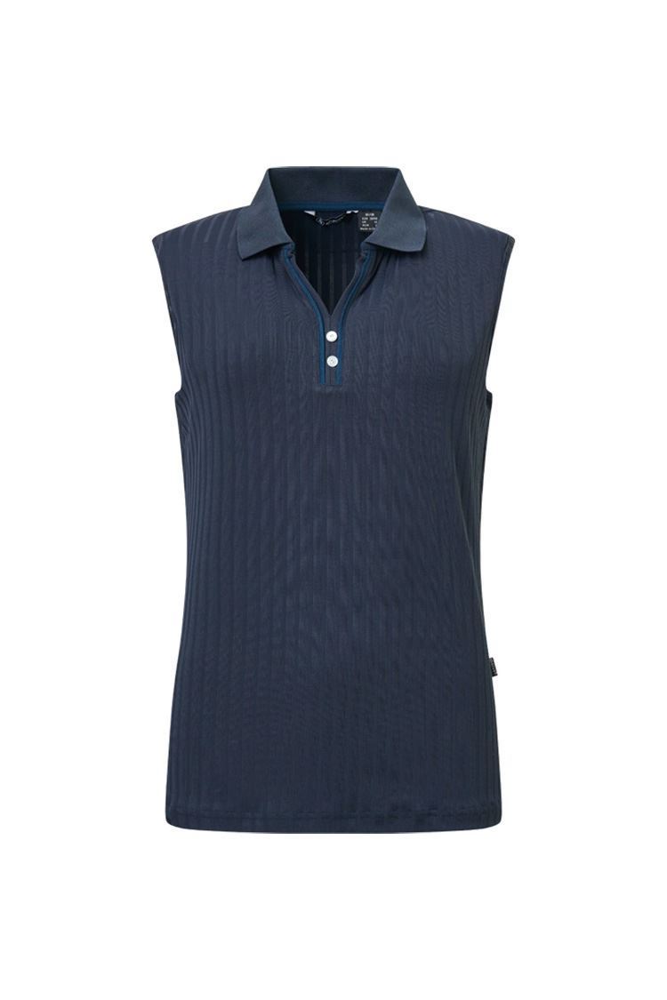 Picture of Abacus Ladies Pebble Sleeveless Polo - Navy