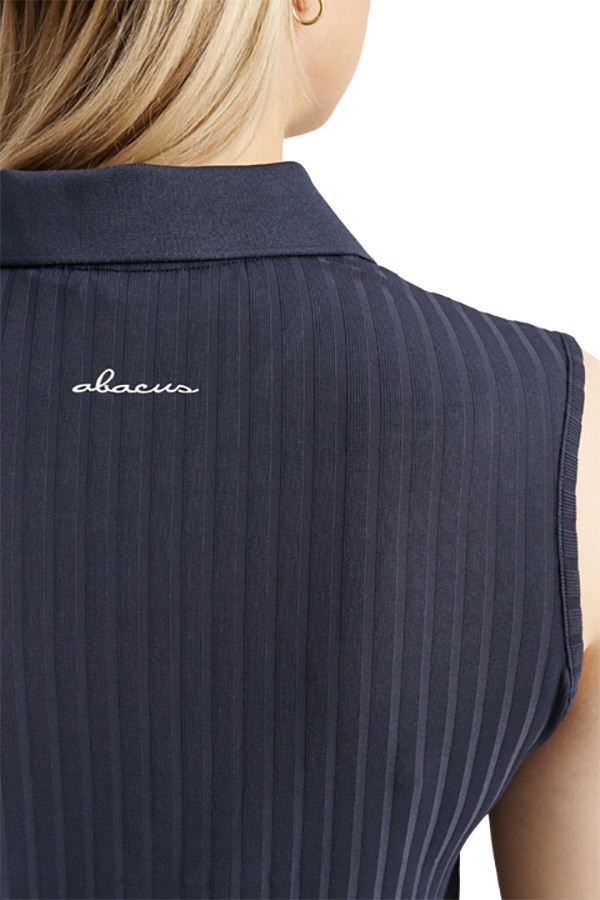 Picture of Abacus Ladies Pebble Sleeveless Polo - Navy