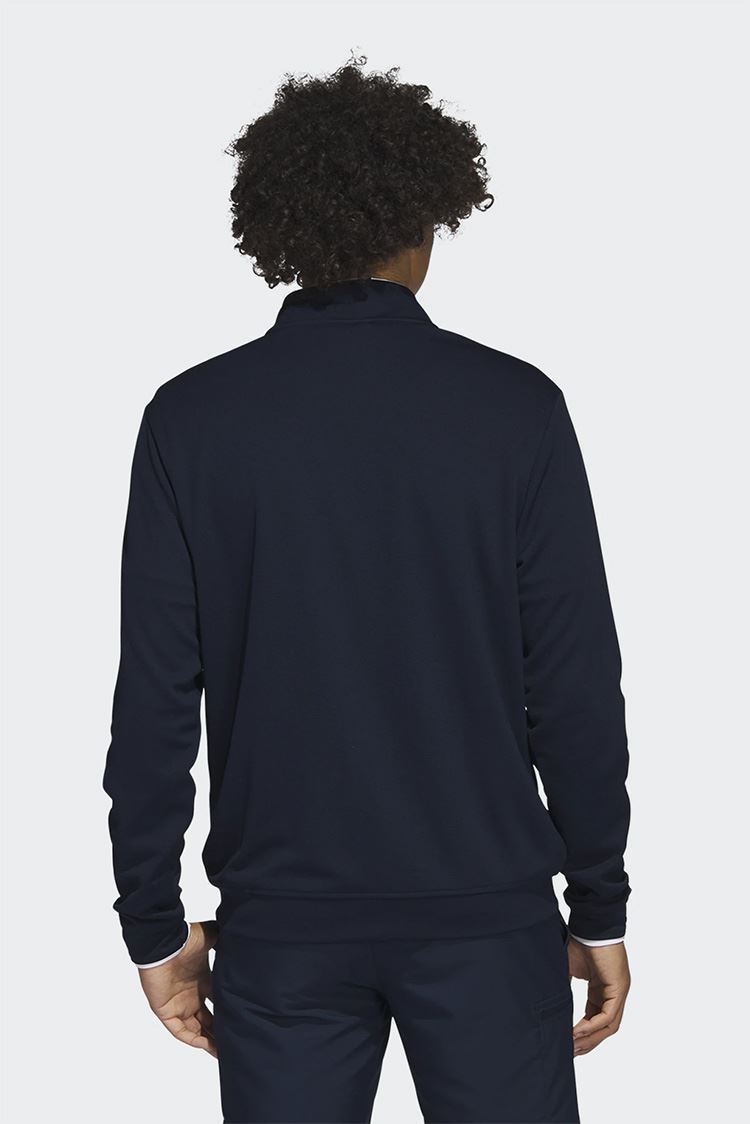 adidas Men's Lightweight Quarter Zip Sweater Collegiate Navy / White