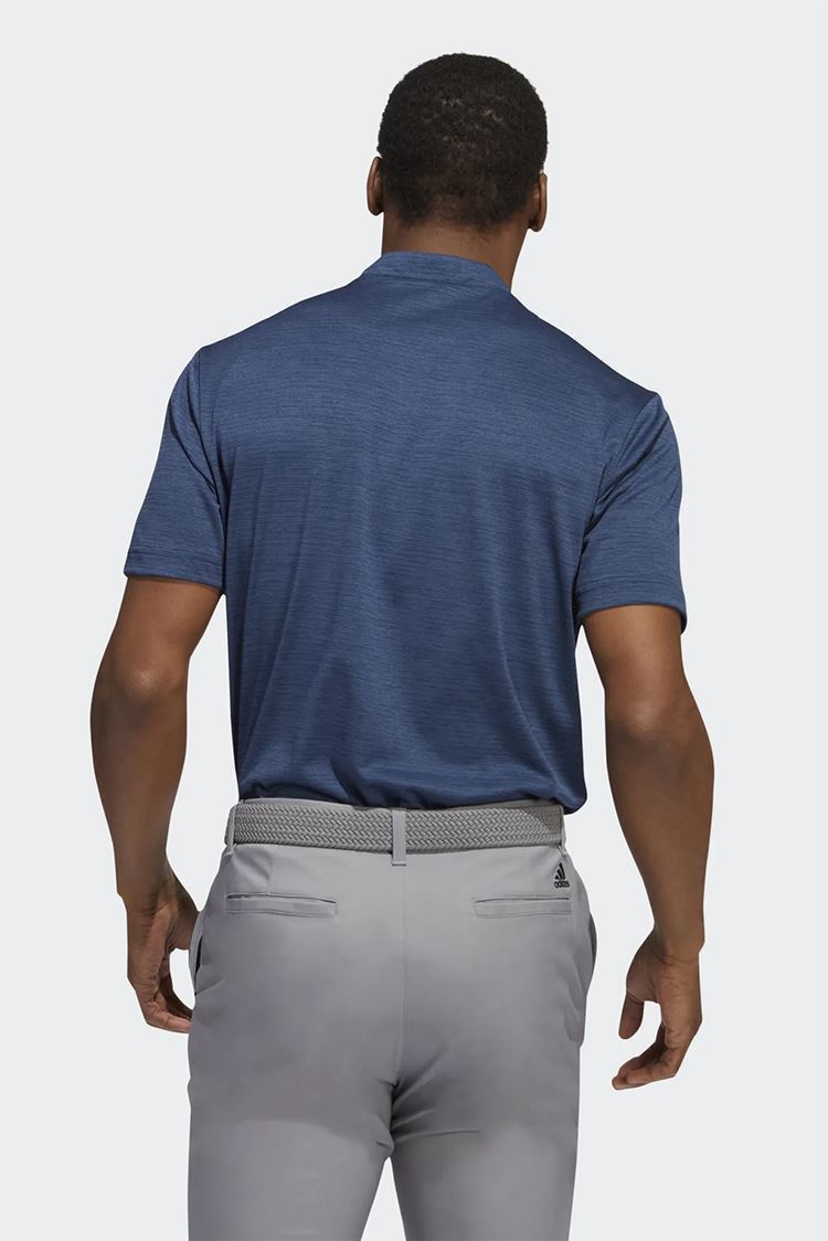 Picture of adidas zns Men's Textured Stripe Polo Shirt - Collegiate Navy / Crew Navy