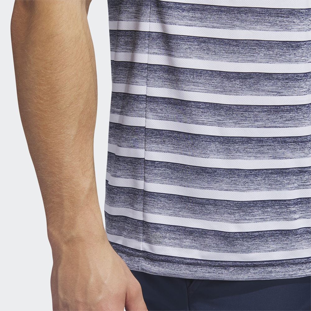 Picture of adidas zns Men's 2 Colour Stripe Polo Shirt - Collegiate Navy / White