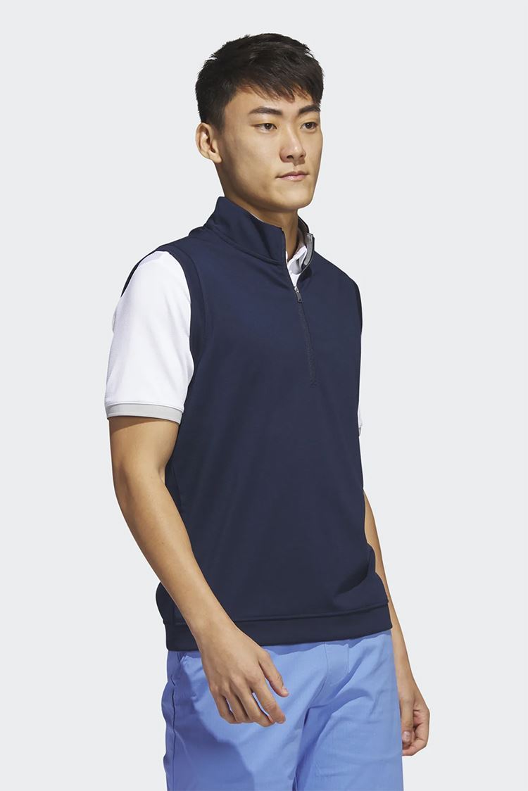 Picture of adidas Men's Elevated 1/4 Zip Vest - Collegiate Navy