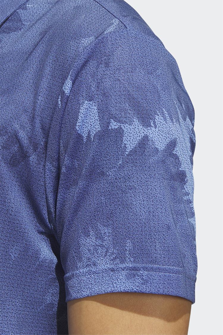 Picture of adidas Men's Flower Mesh Polo Shirt - Blue Fusion / Collegiate Navy