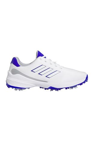 Show details for adidas Men's ZG23 Golf Shoes - Cloud White / Lucid Blue / Silver Metallic