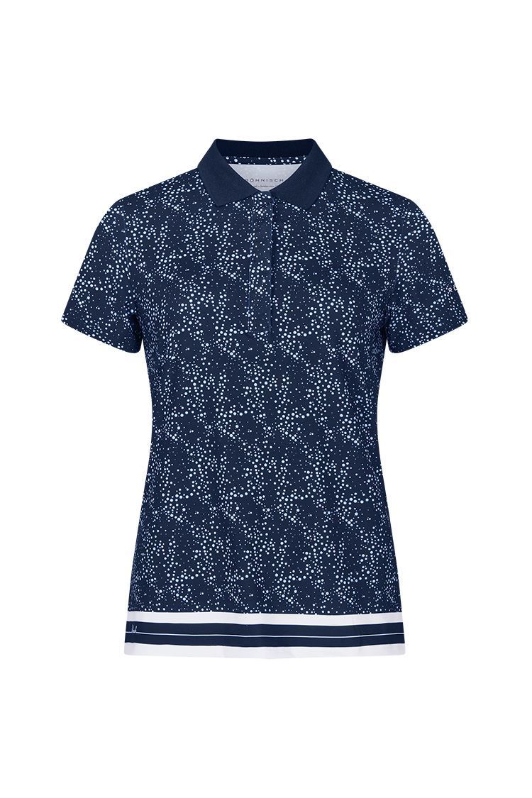 Rohnisch Ladies Deni Polo Shirt Space Dot Navy XS ONLY 111521