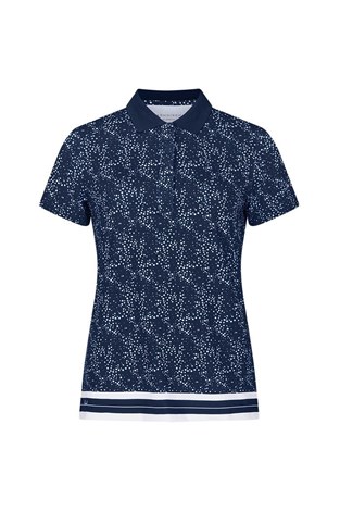 Show details for Rohnisch Ladies Deni Polo Shirt - Space Dot Navy - XS ONLY