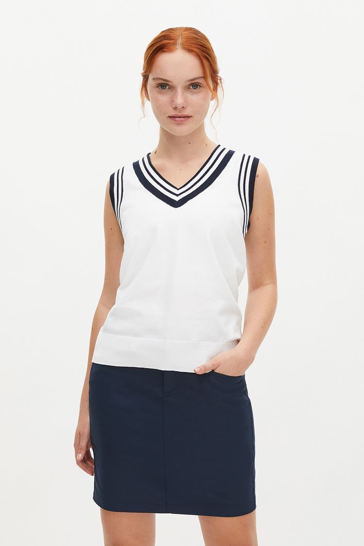 Picture of Rohnisch Ladies Mae Knitted Vest - Pure White