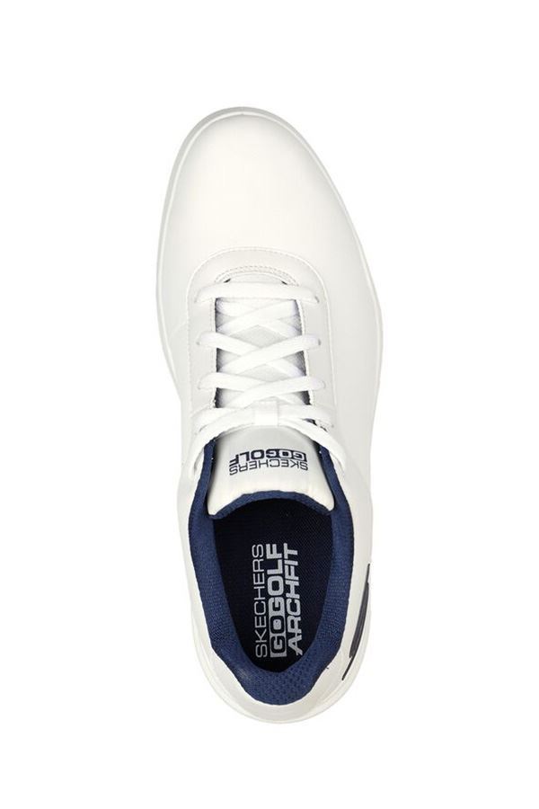 Picture of Skechers zns Men's Go Golf Drive 5 Golf Shoes - Relaxed Fit - White / Navy