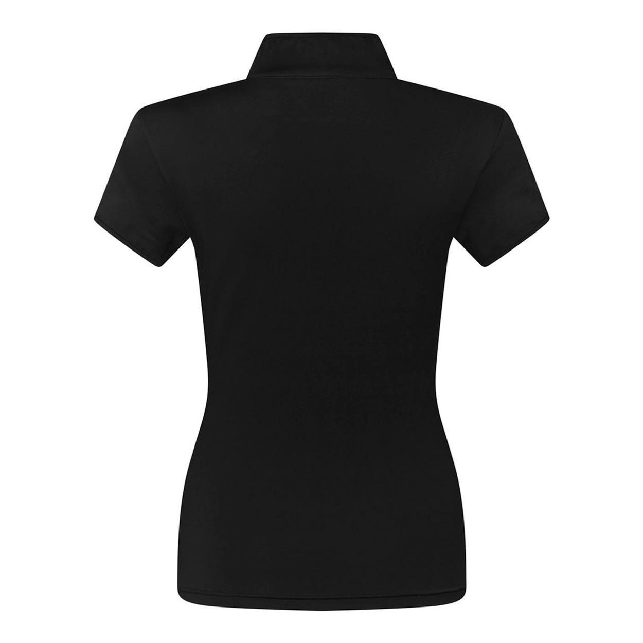 Picture of Pure Golf Ladies Olivia Cap Sleeve Polo Shirt - Black