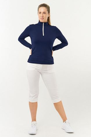 Show details for Pure Golf Ladies Tranquility Plain Midlayer Top - Navy