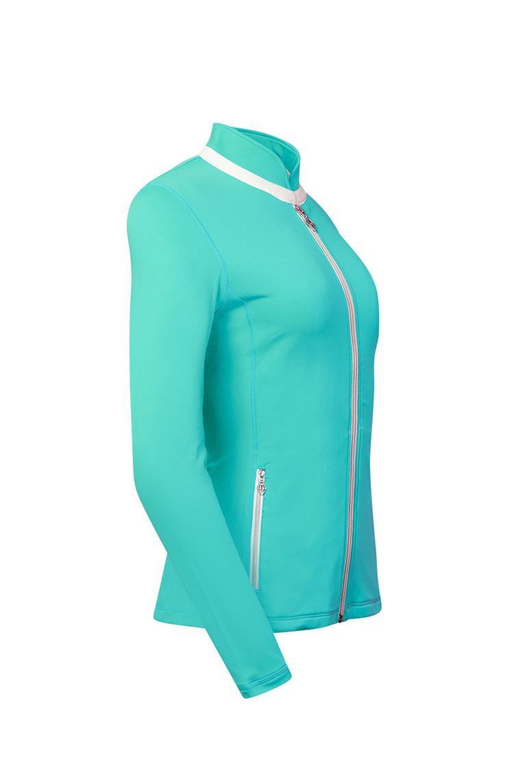 Picture of Pure Golf  Ladies Mist Midlayer Jacket - Ocean Blue