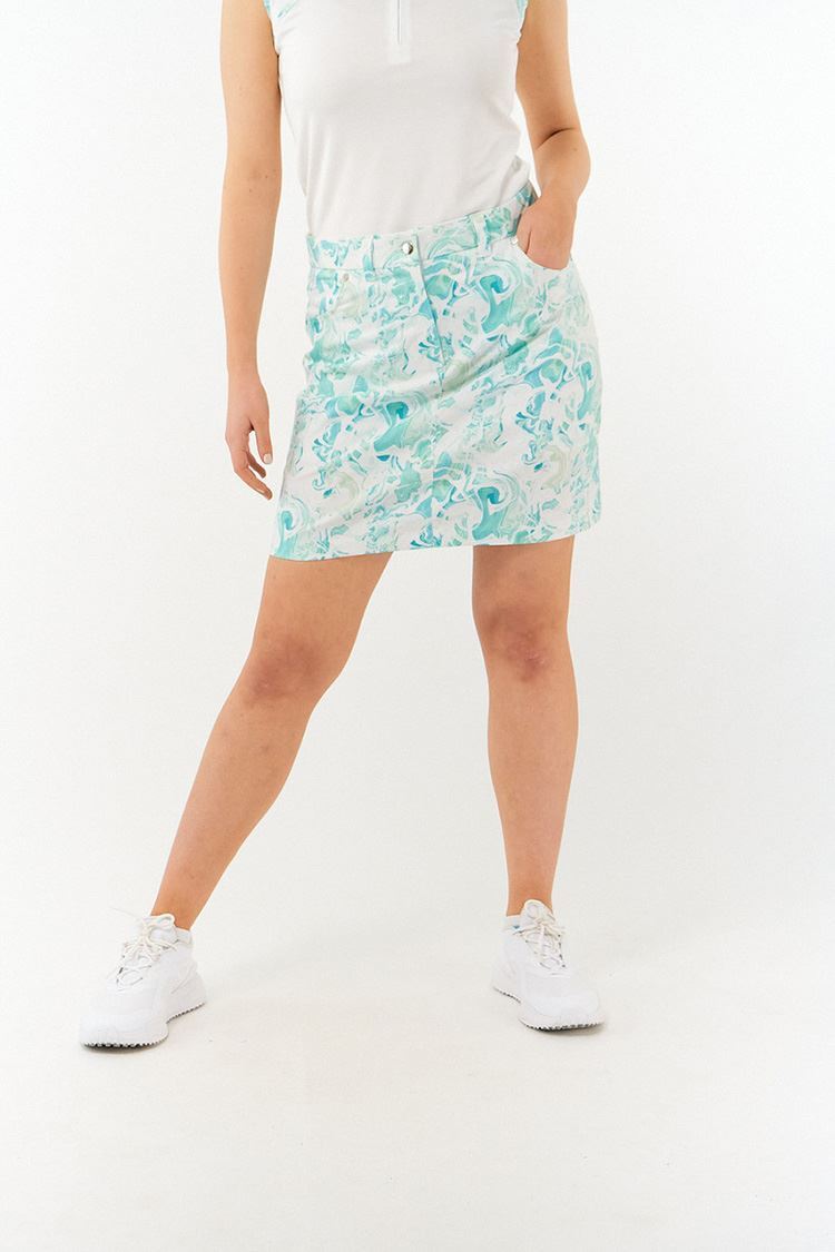Picture of Pure Golf Ladies Clarity Golf Skort - Aquamarine Lake - UK18 Only