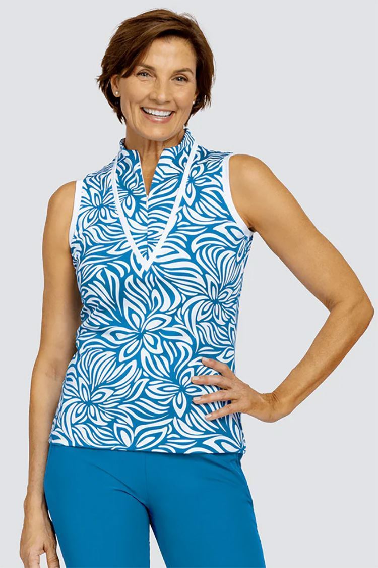 Picture of Tail zns Ladies Shasta Sleeveless Golf Top - Grecian Blooms