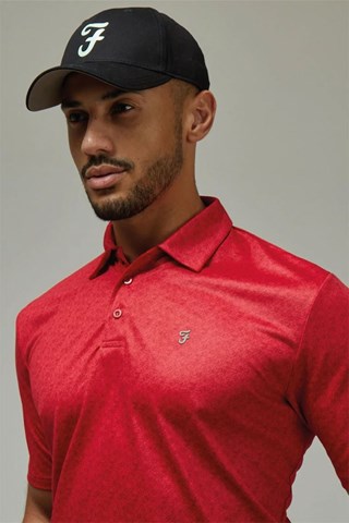 Picture of Farah Golf zns Men's Fritch Polo Shirt - Jester Red