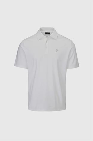 Show details for Farah Golf Men's Keller Polo Shirt - White