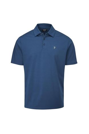 Show details for Farah Golf Men's Keller Polo Shirt - Regatta Blue