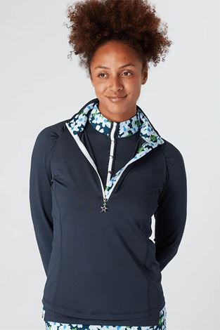 Show details for Swing out Sister Ladies Celeste 1/4 Zip Top - Navy Blazer