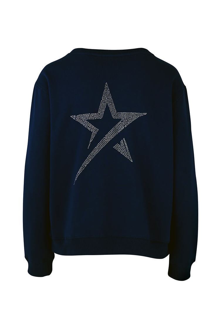 Picture of Swing out Sister Ladies Fern Sweater - Navy Blazer