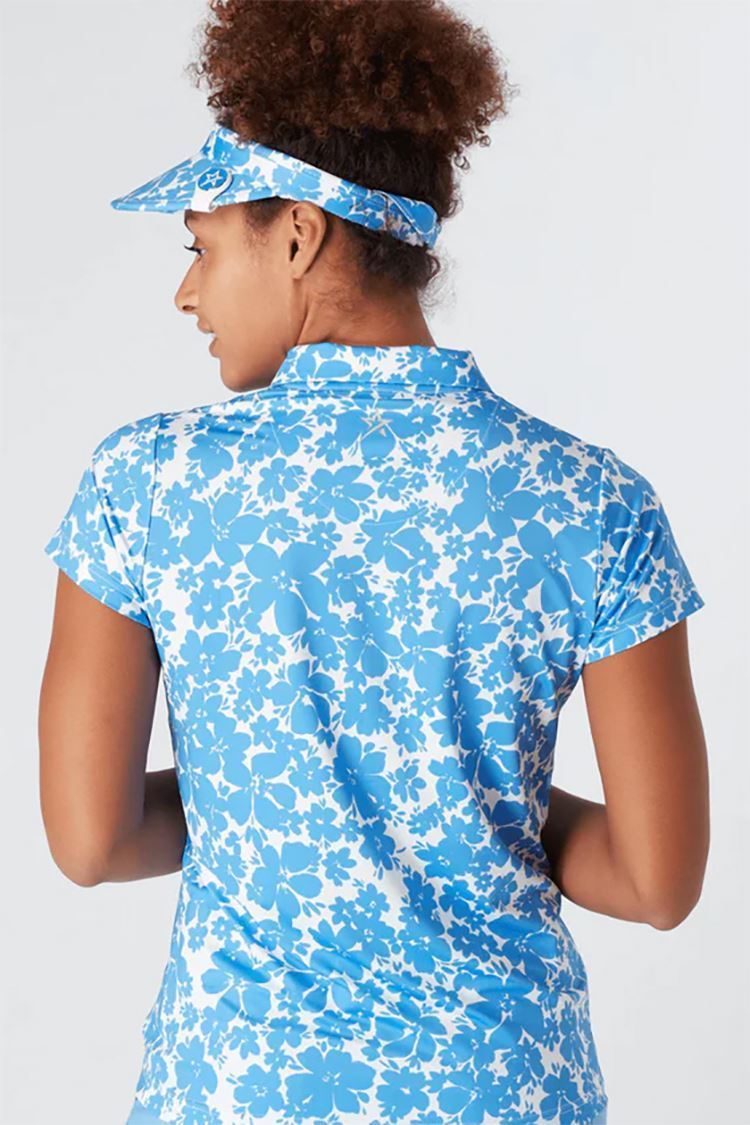 Picture of Swing out Sister zns Ladies Signature Cap Sleeve Polo - Full Bloom