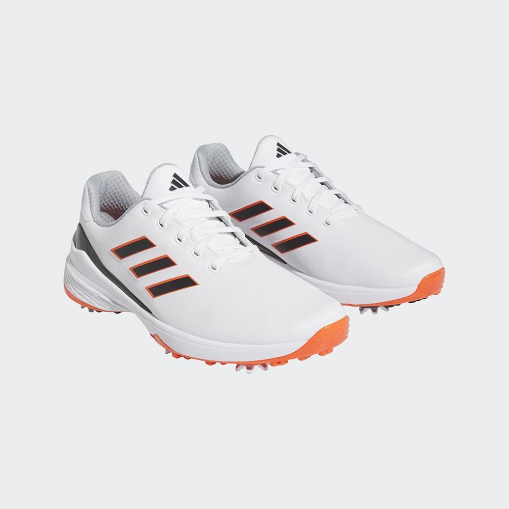 Picture of adidas Men's ZG23 Golf Shoes - Cloud White / Core Black / Semi Solar Red