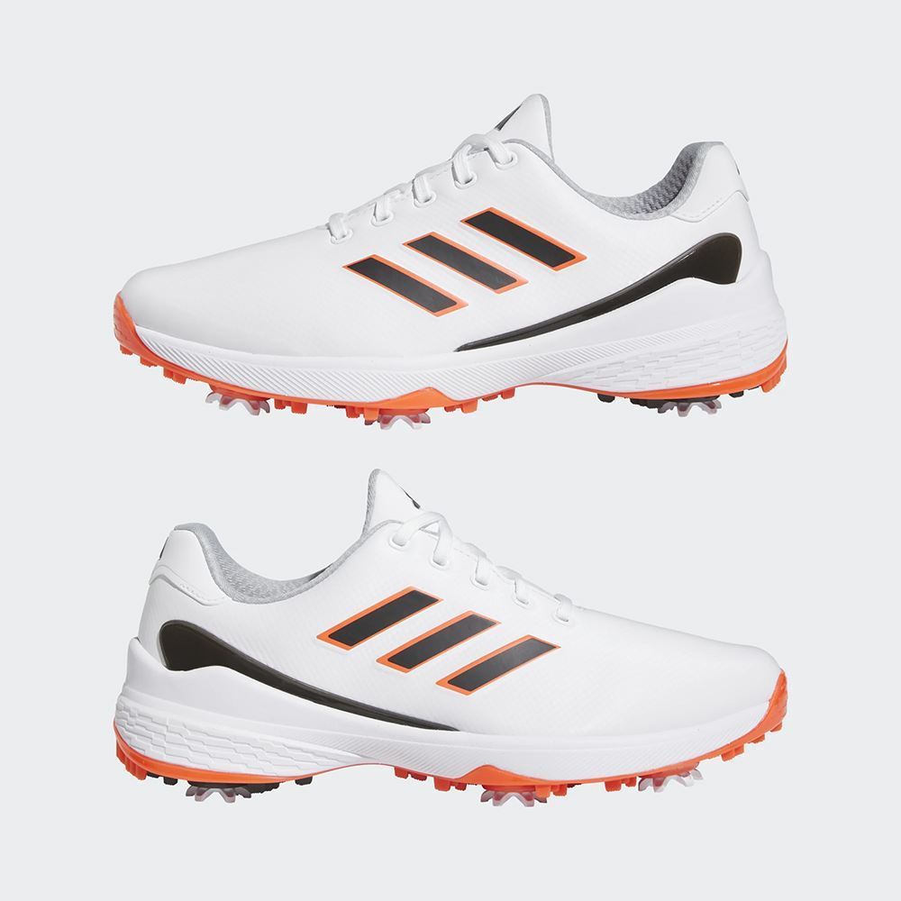 Picture of adidas Men's ZG23 Golf Shoes - Cloud White / Core Black / Semi Solar Red