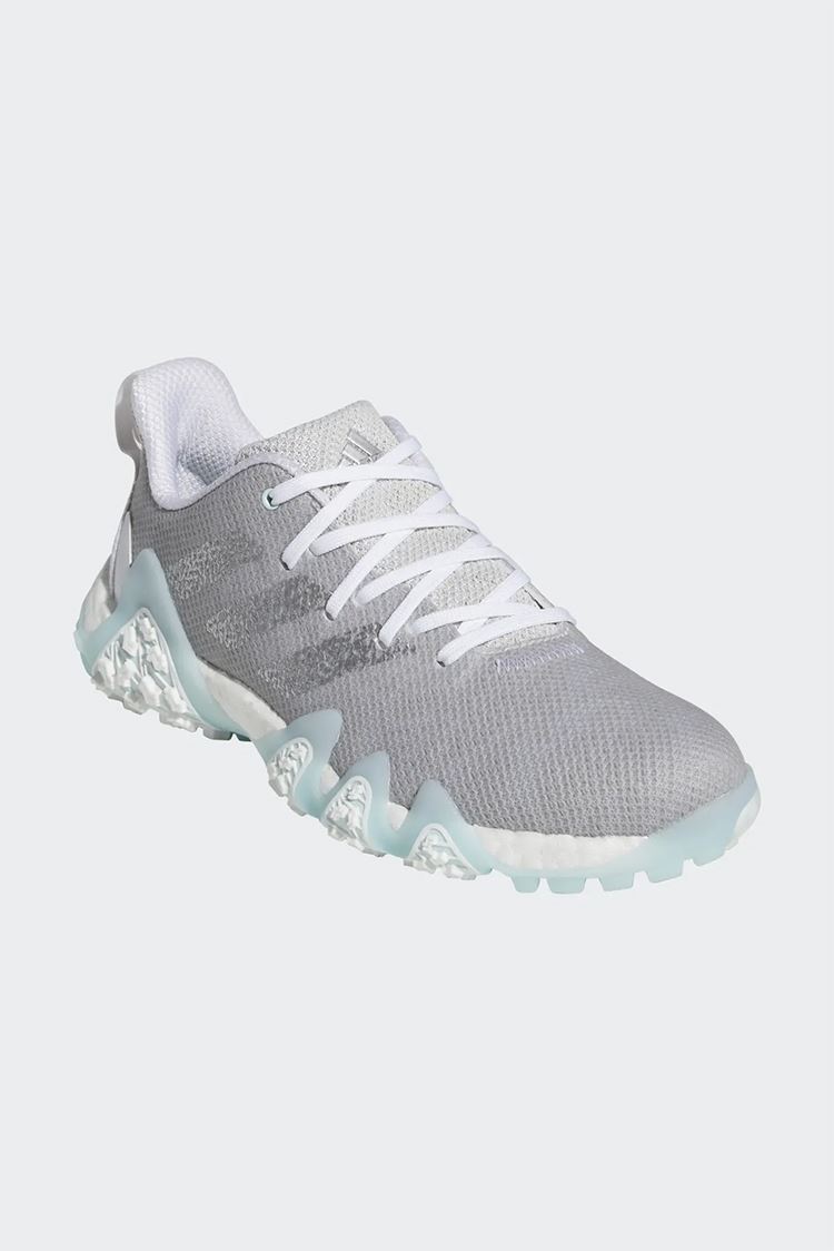 Picture of adidas zns Womens Codechaos 22 Spikeless Golf Shoes - Grey One / Silver Metallic / Almost Blue