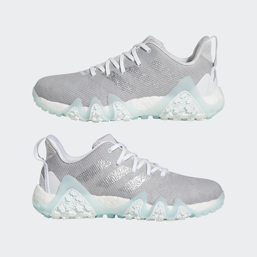 Picture of adidas zns Womens Codechaos 22 Spikeless Golf Shoes - Grey One / Silver Metallic / Almost Blue