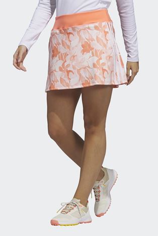 Show details for adidas Women's Floral 15 Inch Golf Skort - Coral Fusion