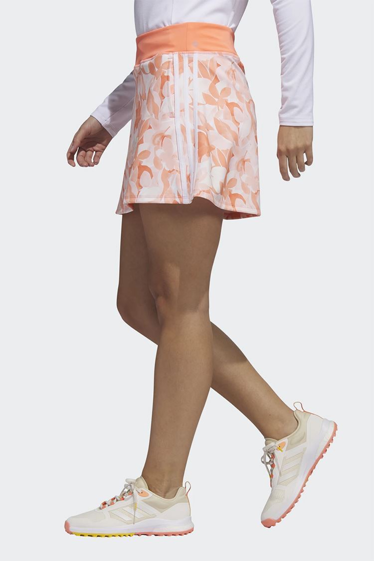 Picture of adidas Women's Floral 15 Inch Golf Skort - Coral Fusion