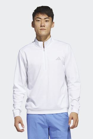 Show details for adidas Men's Elevated 1/4 Zip Midlayer - White