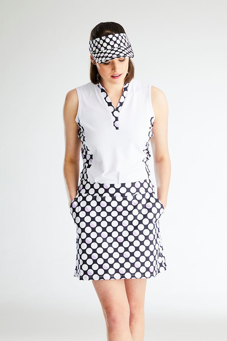 Picture of Ping zns Ladies Tamsin Golf Skort - Black Multi