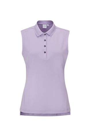 Show details for Ping Ladies Solene Sleeveless Polo - Cool Lilac