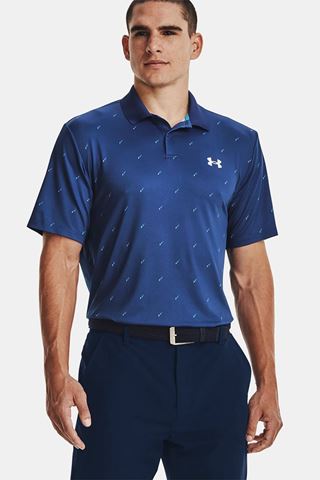 Picture of Under Armour ZNS Men's Performance 3.0 Deuce Golf Polo Shirt - Blue Mirage / Glacier Blue 471