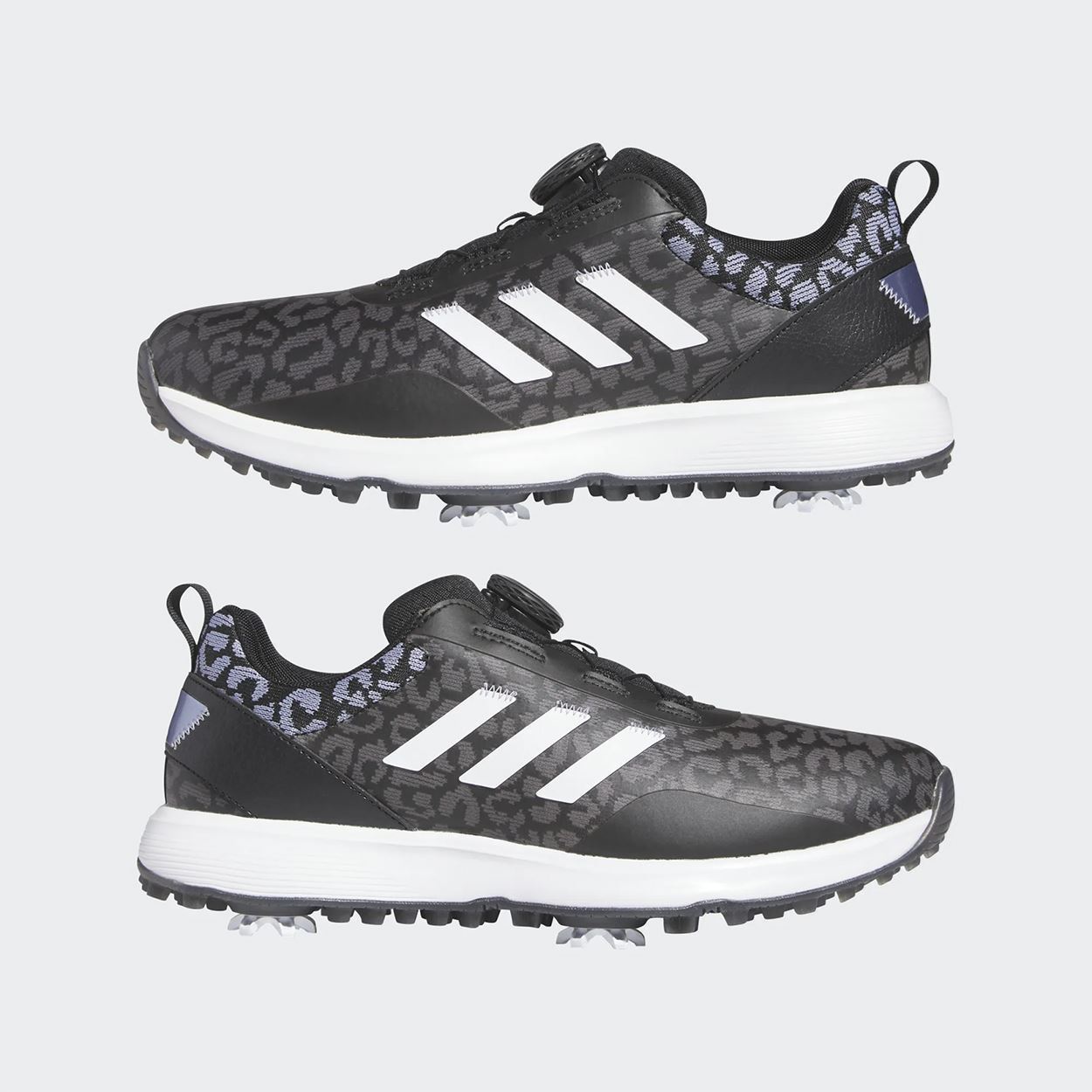 Picture of adidas zns Women's S2G Boa 23 Golf Shoes - Core Black / Cloud White / Silver Violet