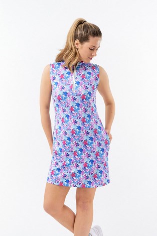Show details for Pure Golf Ladies Miley Golf Dress - Watercolour Daydream - XS Only
