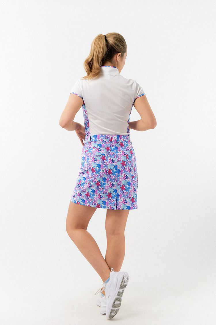 Picture of Pure Golf Ladies Bliss Cap Sleeve Polo Shirt - Watercolour Daydream