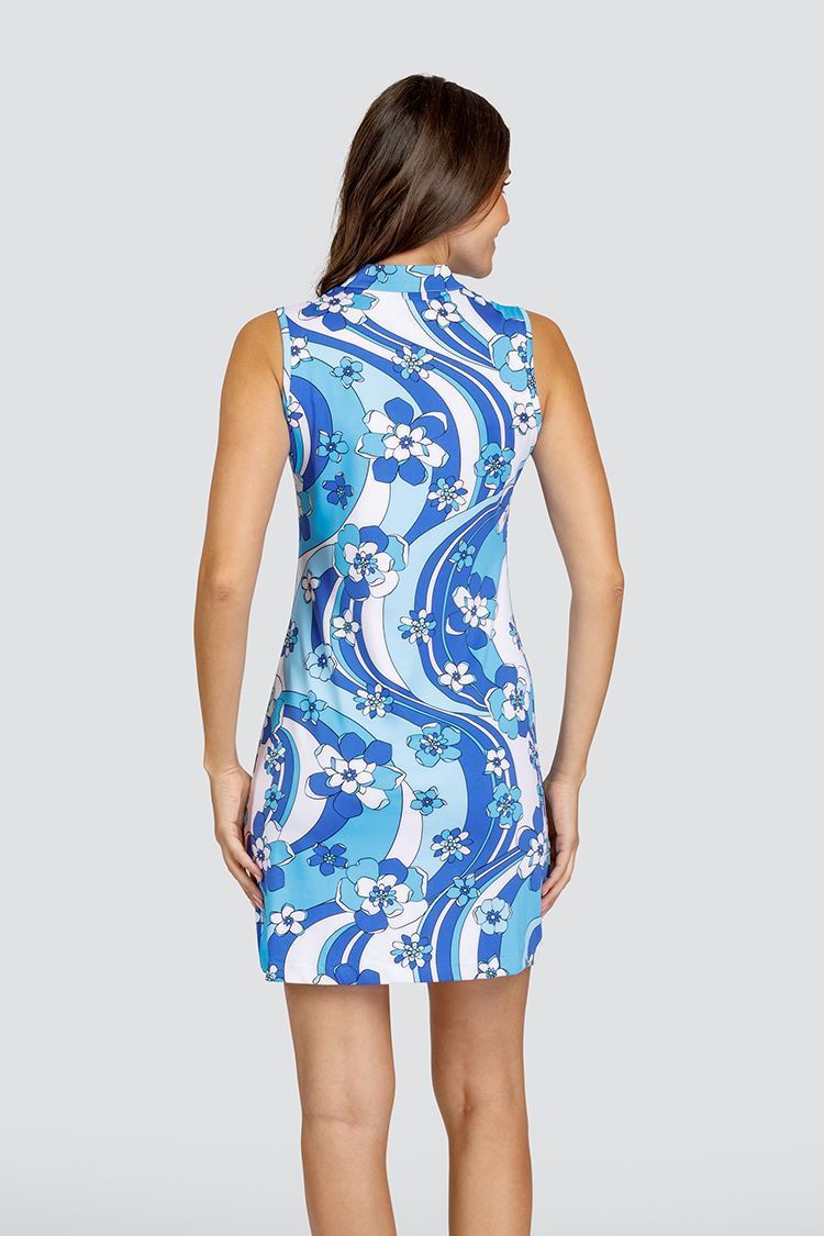 Picture of Tail Ladies Larimar Sleeveless Golf Dress - Daffodil Wave - XS Only