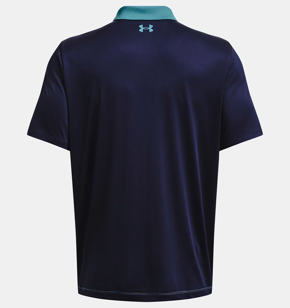 Picture of Under Armour zns Men's UA Performance 3.0 Colour Block Polo - Static Blue / Midnight Navy 433