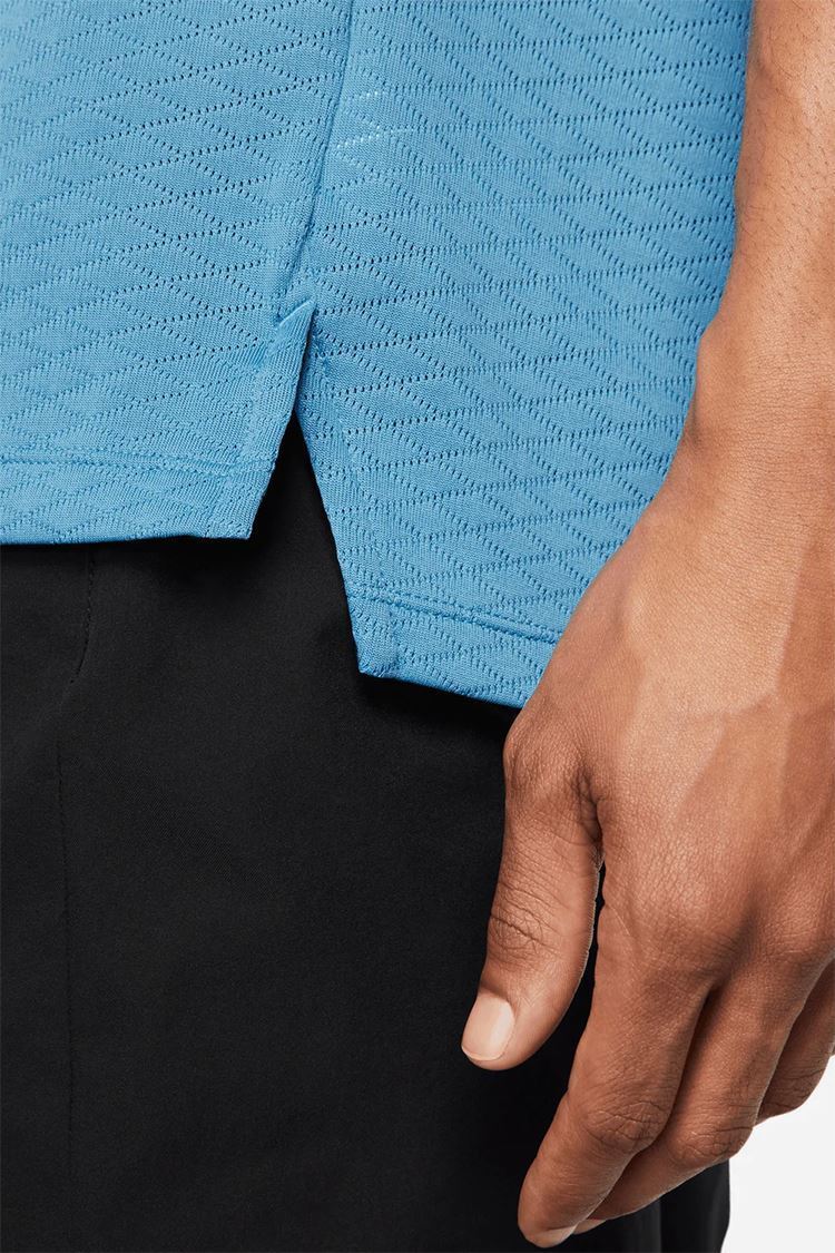 Picture of Nike Golf Men's Dri - Fit Vapor Texture Polo Shirt - Blue 469