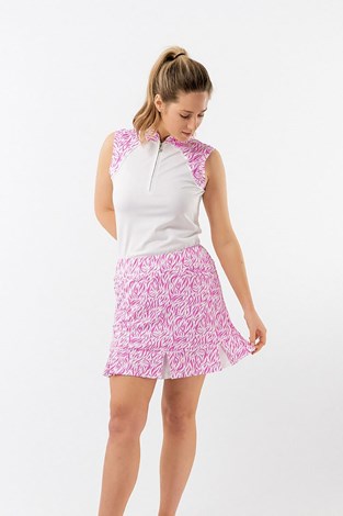 Show details for Pure Golf Ladies Alda Pull On Golf Skort - Azalea Zebra - UK Only