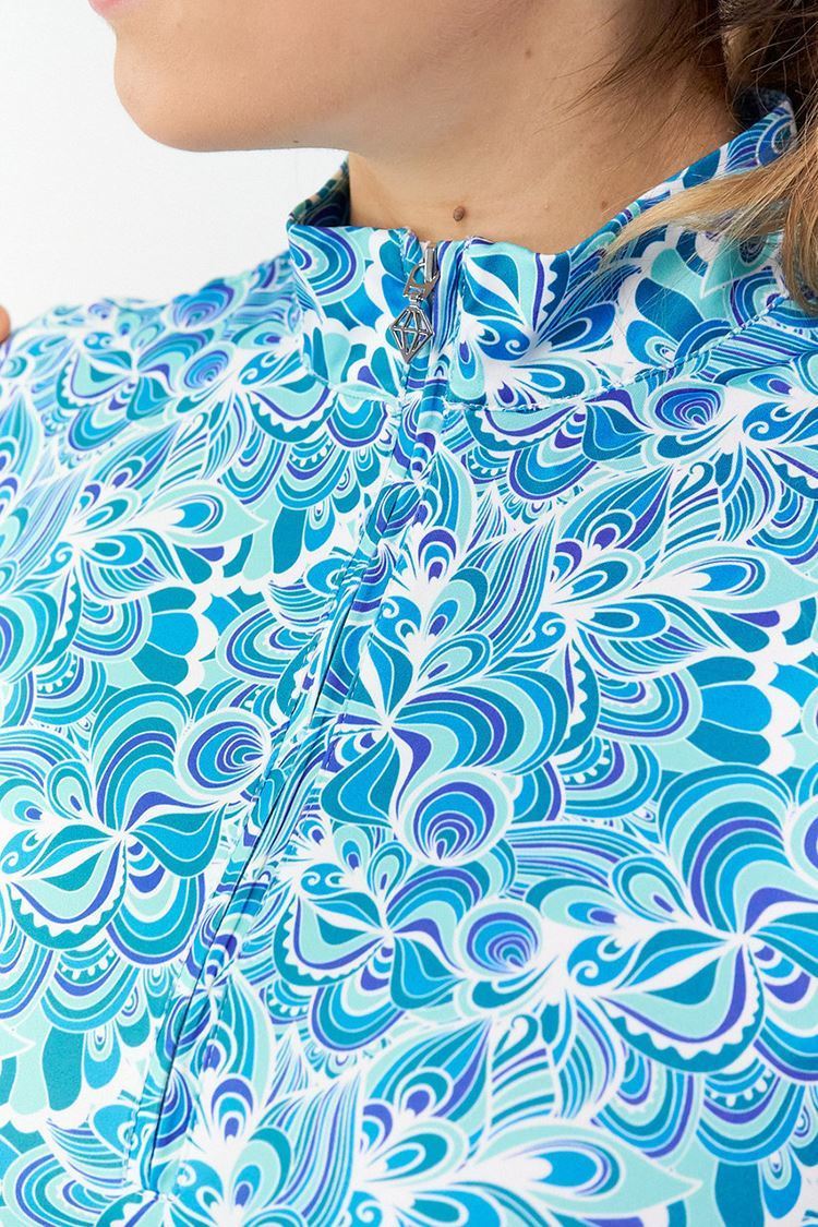 Picture of Pure Golf zns Ladies Miley Golf Dress - Peacock Swirl - XS Only
