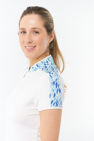 Picture of Pure Golf zns  Ladies Allana Cap Sleeve Polo - Willow