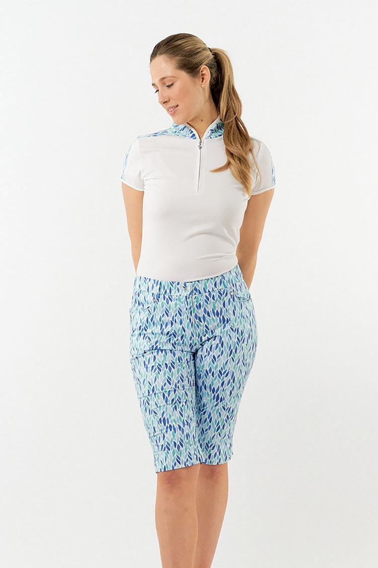Picture of Pure Golf zns  Ladies Allana Cap Sleeve Polo - Willow