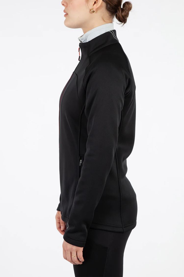 Picture of Sunice Ladies Serena Thermal Fleece Jacket - Black / Real Red 0258