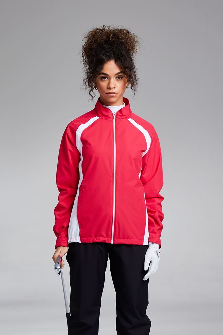 Picture of Ping Ladies Freda Waterproof Jacket - Rosebud / White