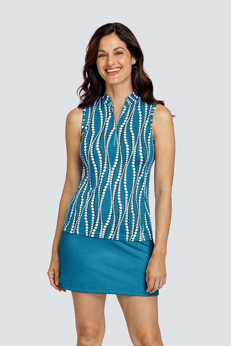 Picture of Tail Ladies Electa Sleeveless Golf Top - Diamond Waves